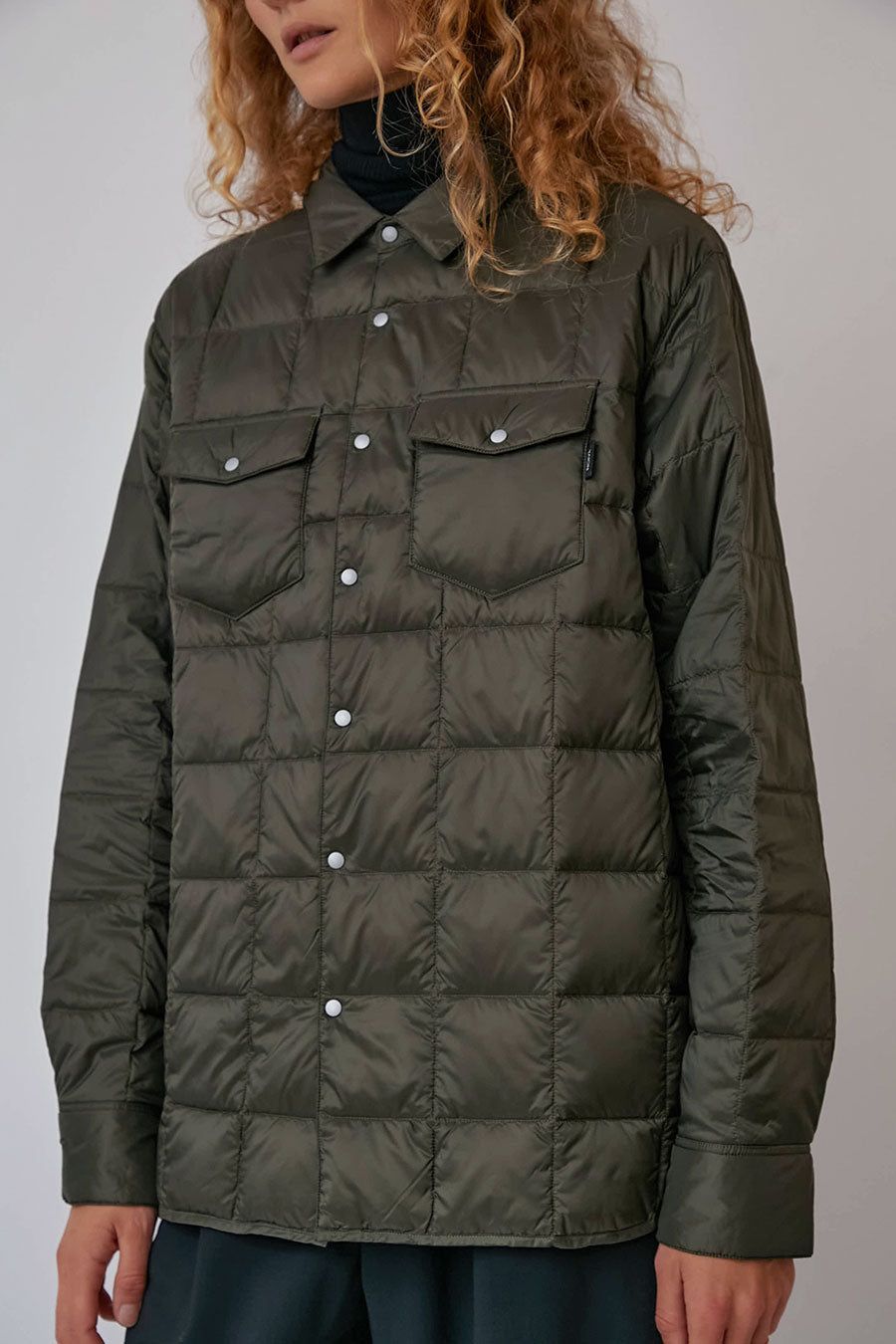 TAION W-Pocket Down Shirt in Olive sold by No. 6 product image thumbnail 3