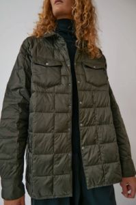 TAION W-Pocket Down Shirt in Olive sold by No. 6