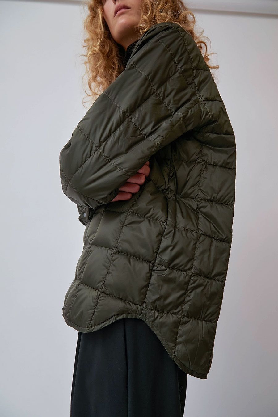 TAION W-Pocket Down Shirt in Olive sold by No. 6 product image thumbnail 6