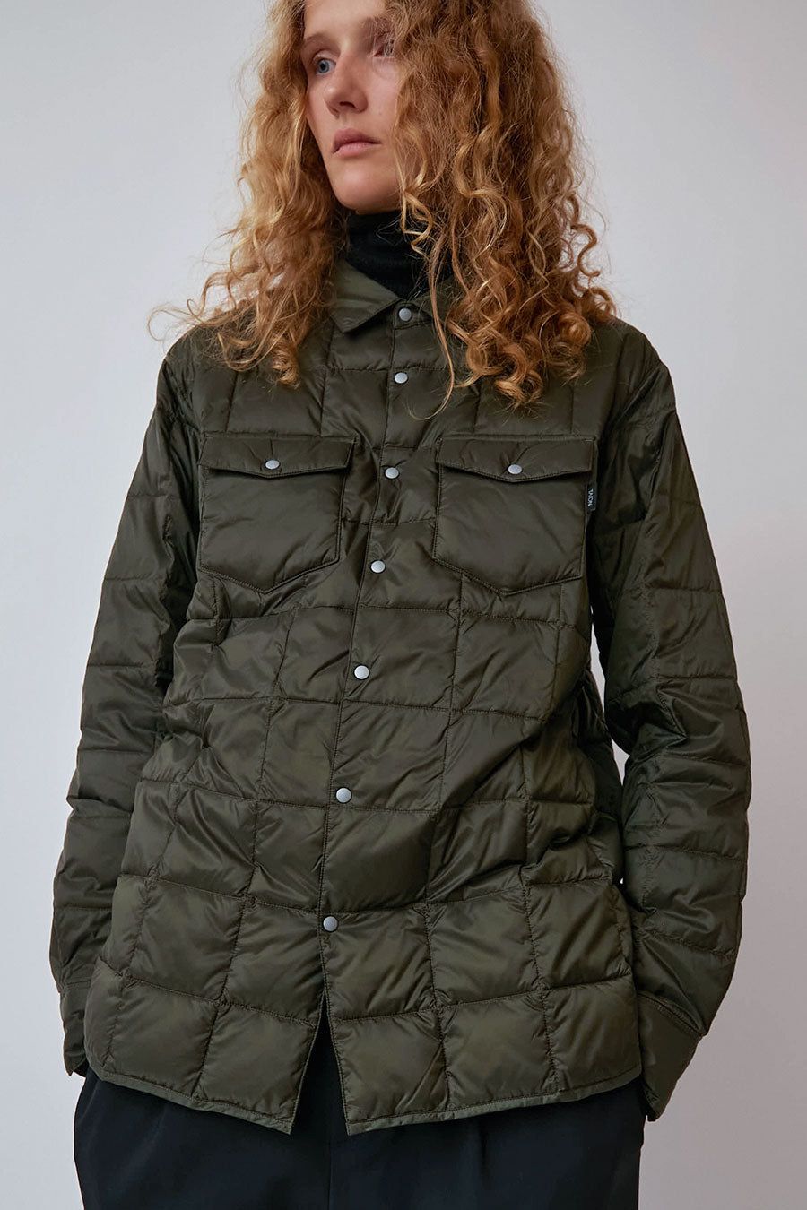 TAION W-Pocket Down Shirt in Olive sold by No. 6 product image thumbnail 4