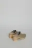 No.6 Liza Clog on Mid Tread in Clay with Bone Shearling sold by No. 6