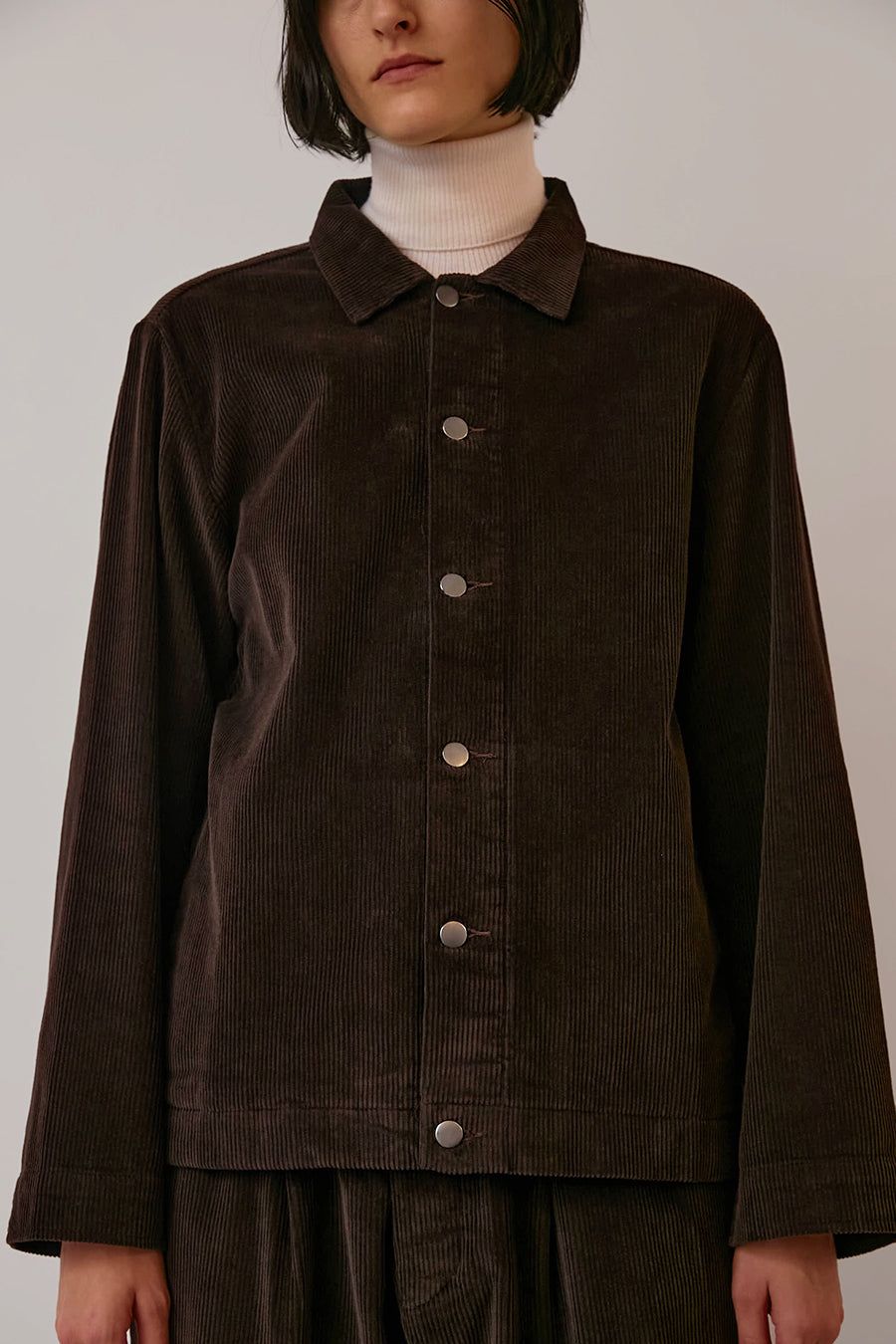 Oftt Corduroy Jacket in Brown sold by No. 6