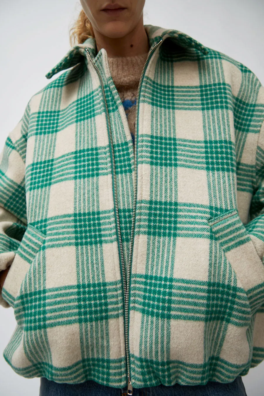 No.6 Wicke Bomber in Beige and Green sold by No. 6 product image thumbnail 2