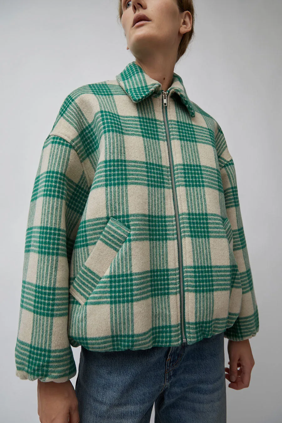 No.6 Wicke Bomber in Beige and Green sold by No. 6