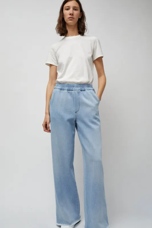 Façon Jacmin Polly Elastic Waist Jean in Light Blue sold by No. 6