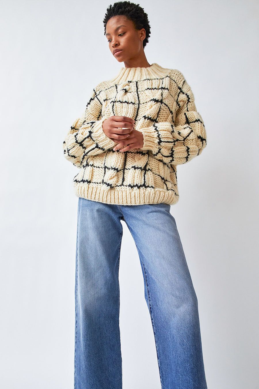 Kotika Plaid Onion Sweater in Plaid sold by No. 6 product image thumbnail 5