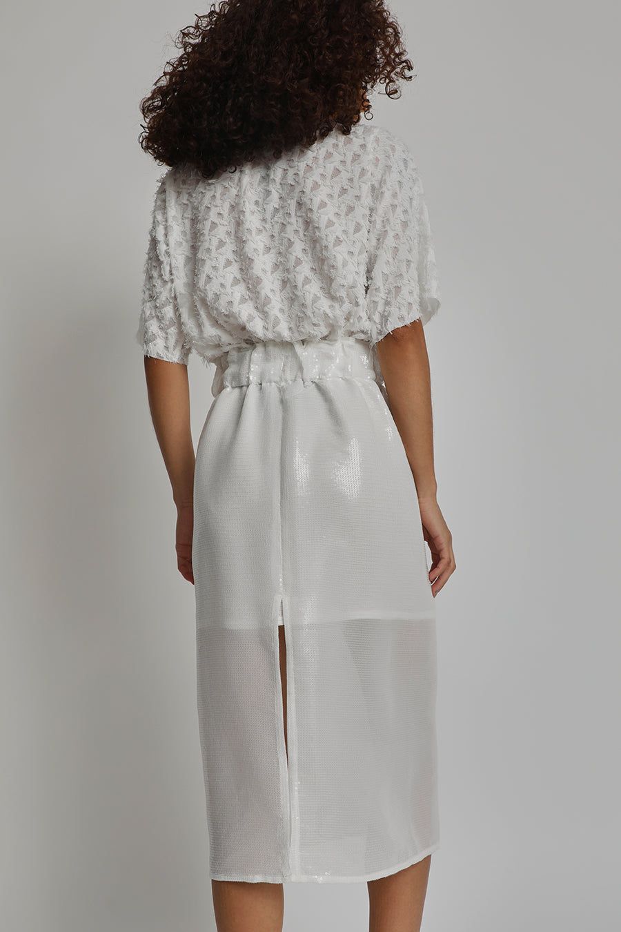 Vladimir Karaleev Pei Skirt in White sold by No. 6 product image thumbnail 6