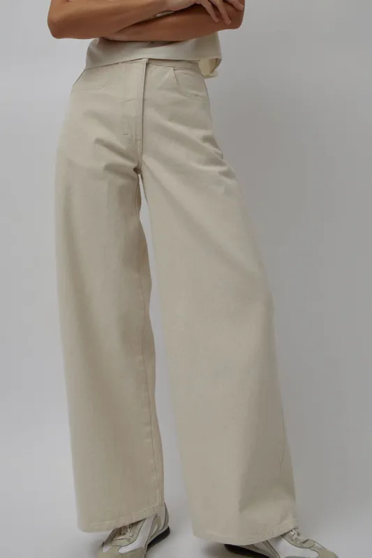 Zii Ropa Renee Pant in Natural sold by No. 6