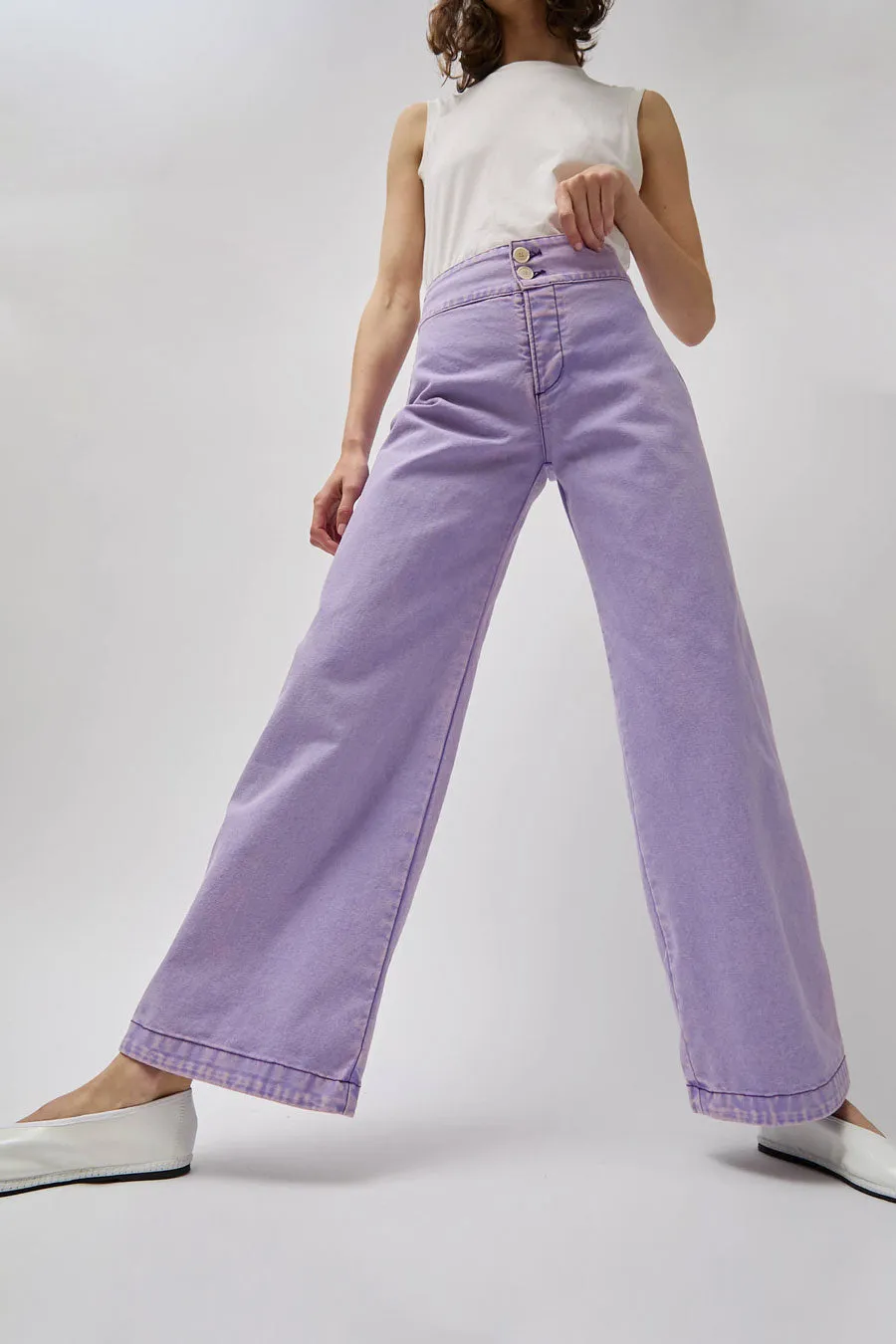 Emma Rothkopf Picnic Pant in Lilac sold by No. 6