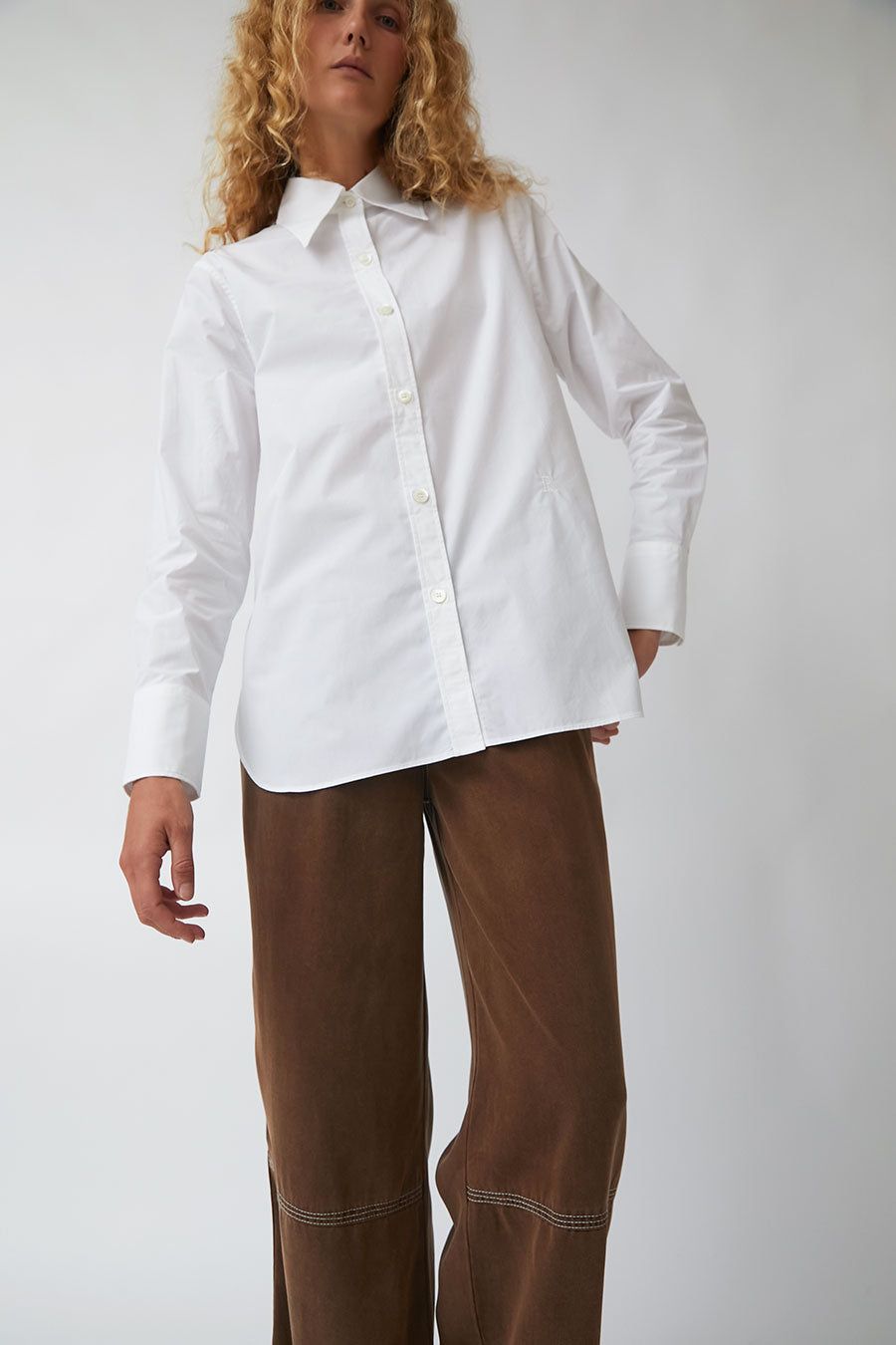 Rodebjer Sofia Cotton Shirt in Crisp White sold by No. 6