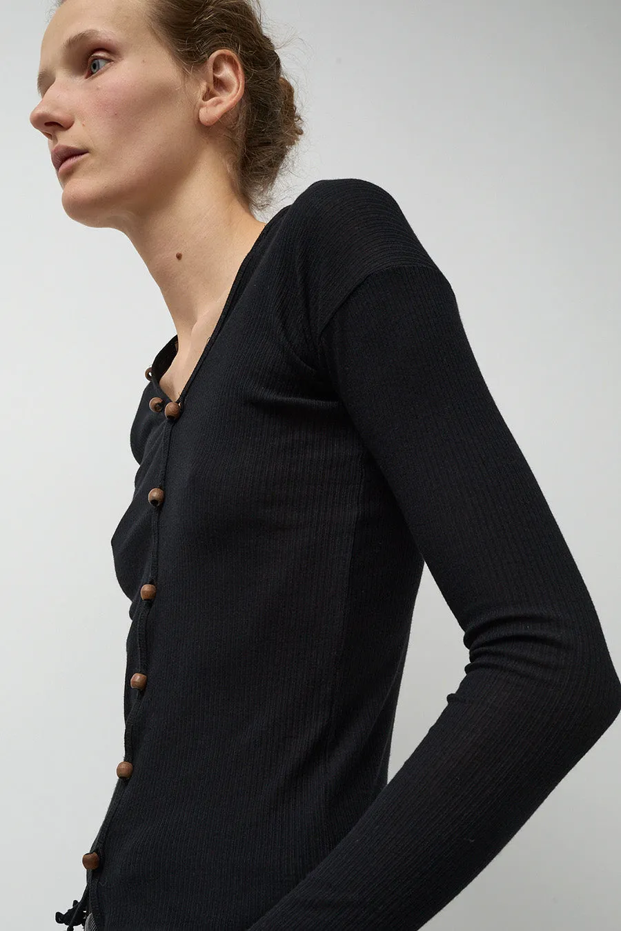 Baserange Tav Cardigan in Black sold by No. 6 product image thumbnail 2