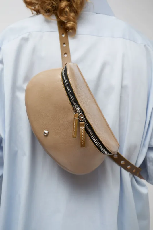 Herbert Frere Soeur La Lili Crispy Bag in Bronze and Crispy Marron Beige sold by No. 6