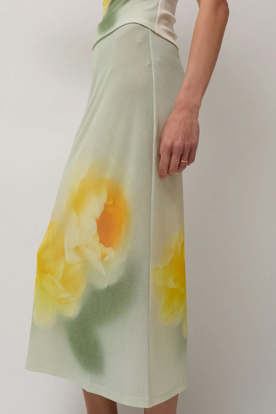 Naya Rea Nika Skirt in Yellow Rose Print sold by No. 6 product image thumbnail 2
