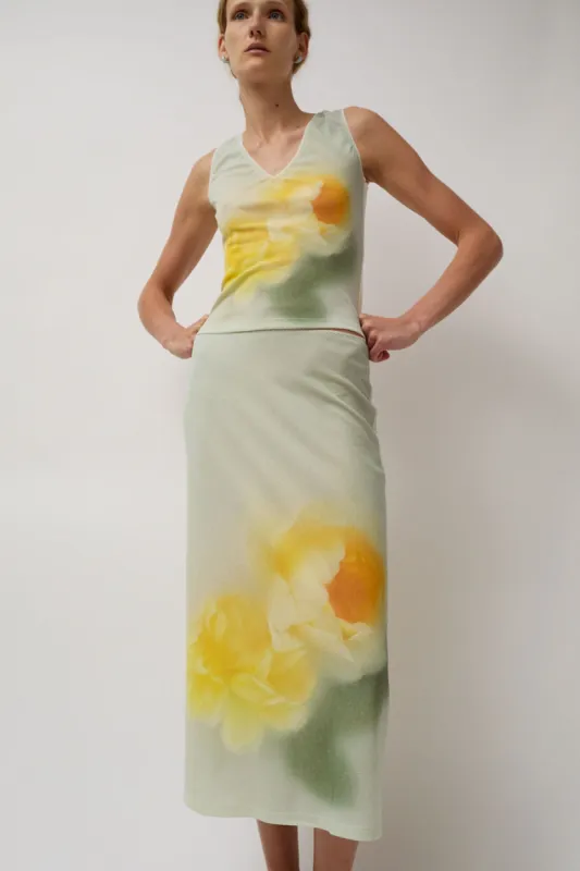 Naya Rea Nika Skirt in Yellow Rose Print made by No. 6