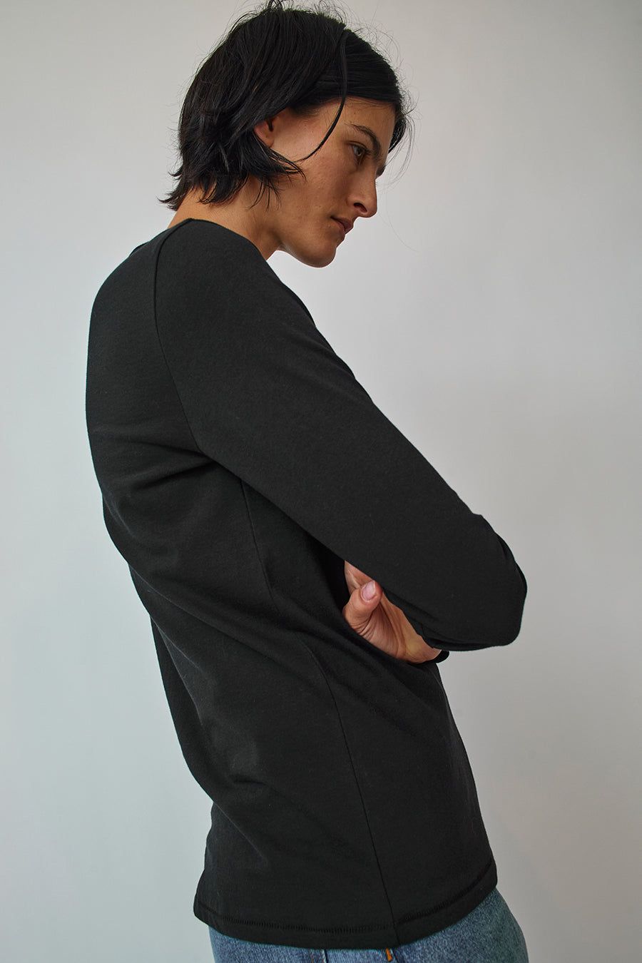 6397 Long Sleeve Mini Boy T in Jet Black sold by No. 6 product image thumbnail 2