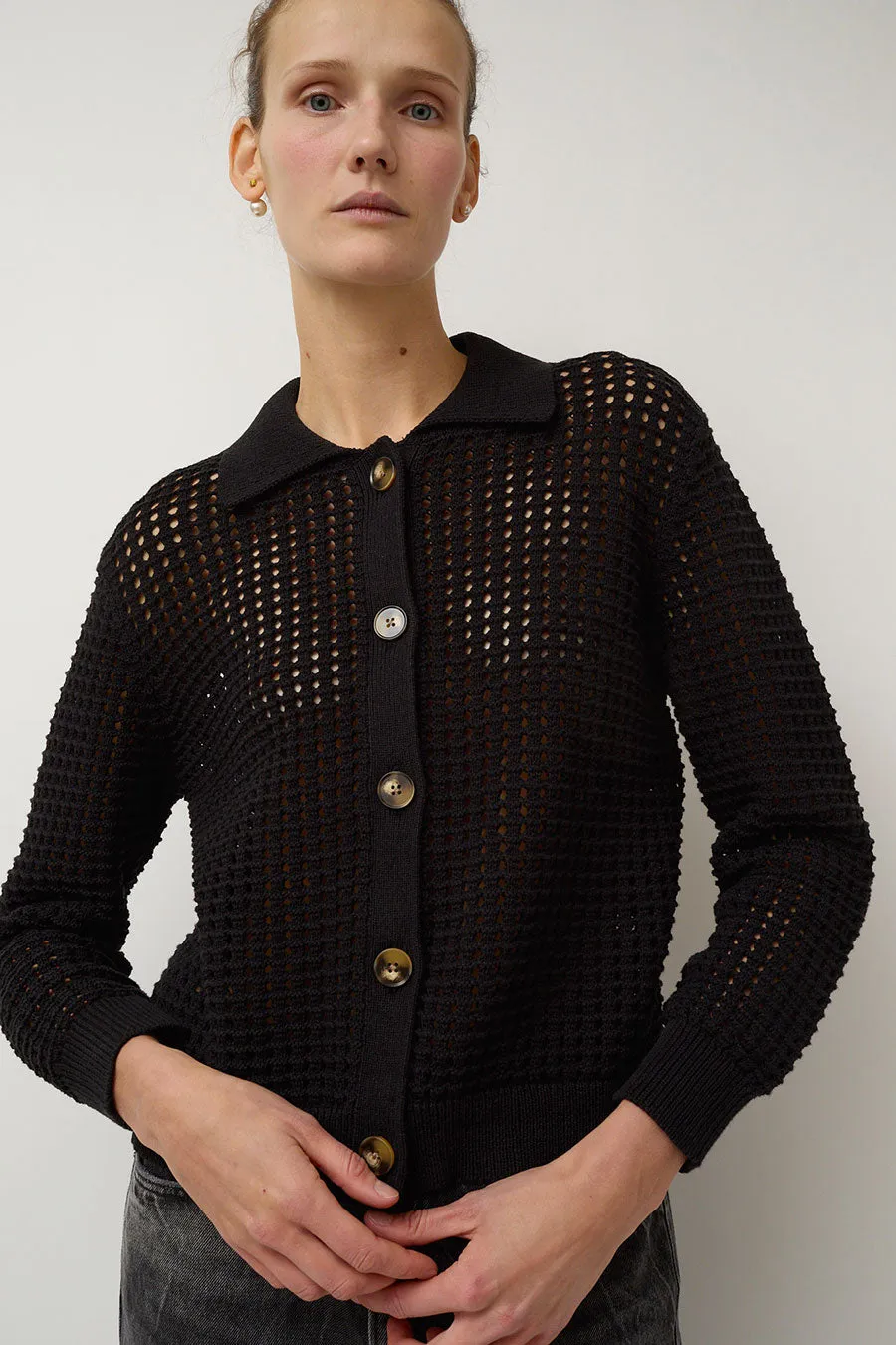 No.6 Roma Cardigan in Black sold by No. 6