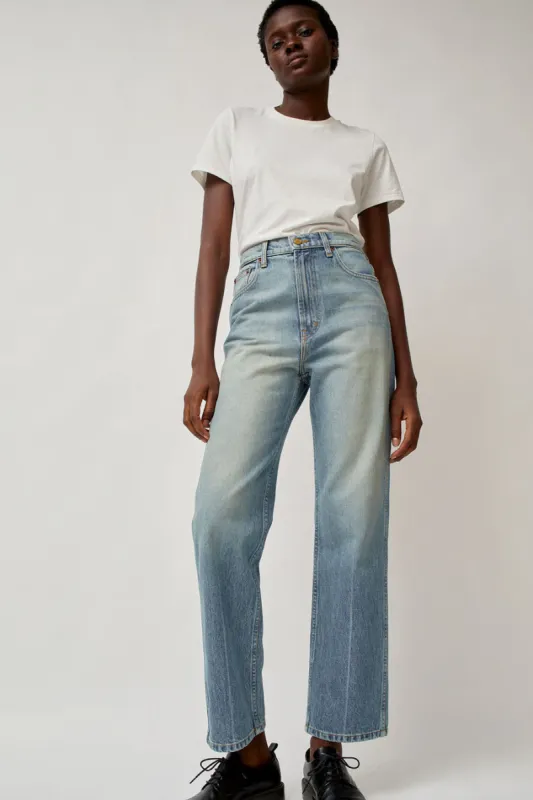 B Sides Plein High Straight Jean in Hudson Wash sold by No. 6