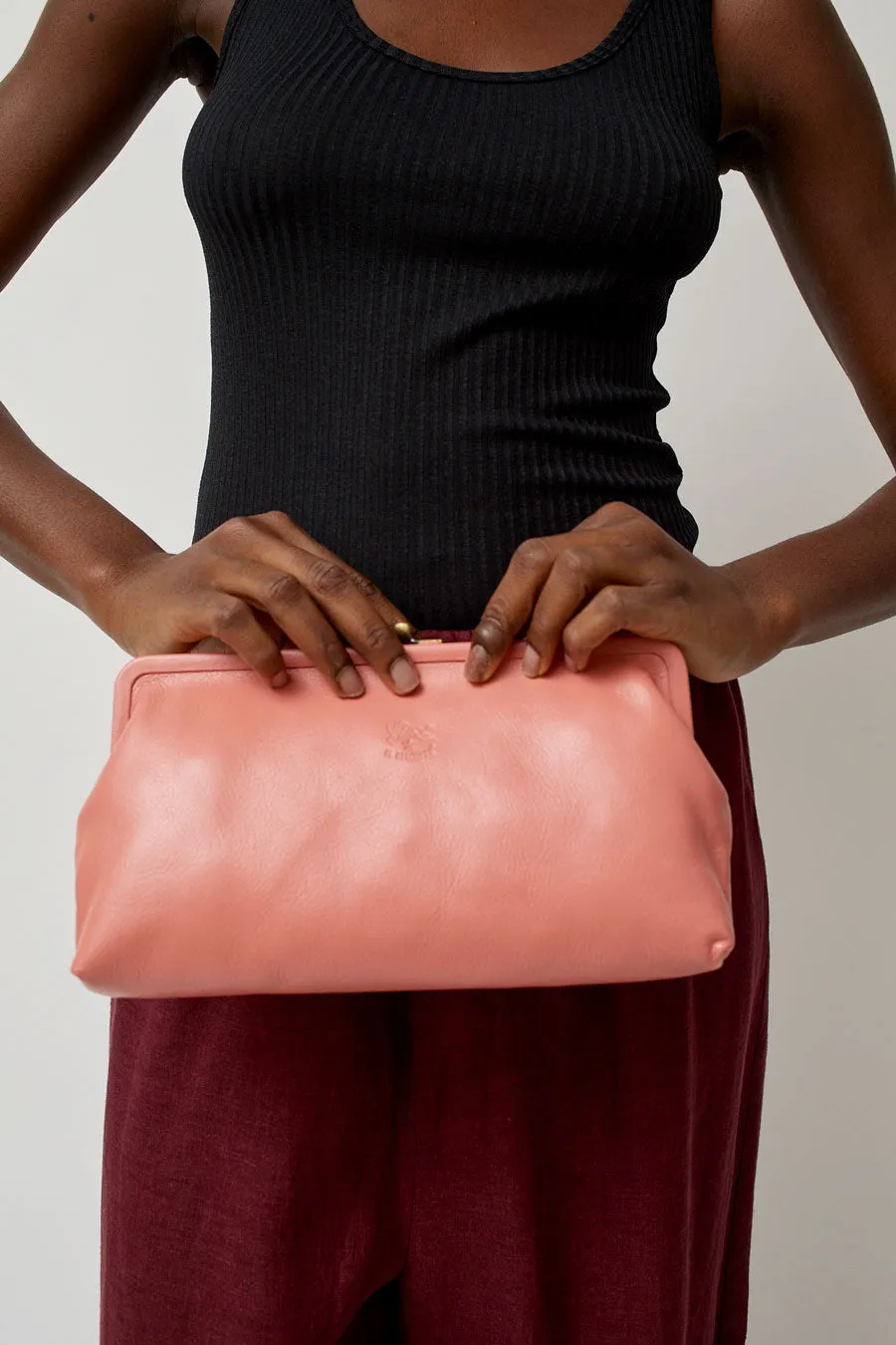 Il Bisonte Classic Clutch in Grapefruit sold by No. 6 product image thumbnail 3