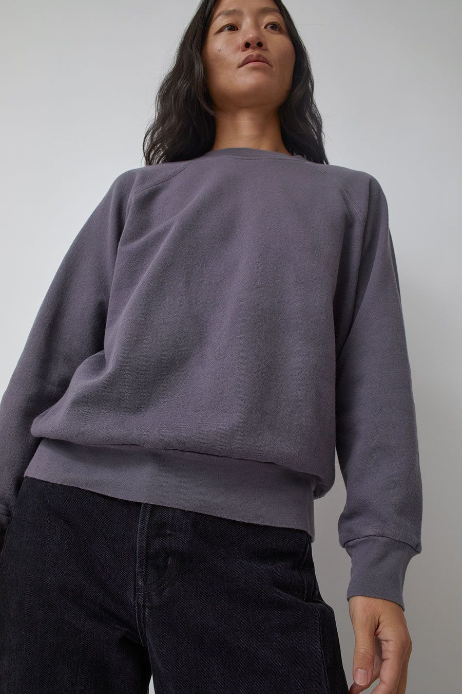 B Sides Crewneck Sweatshirt in Lavender Botanical Dye sold by No. 6 product image thumbnail 2
