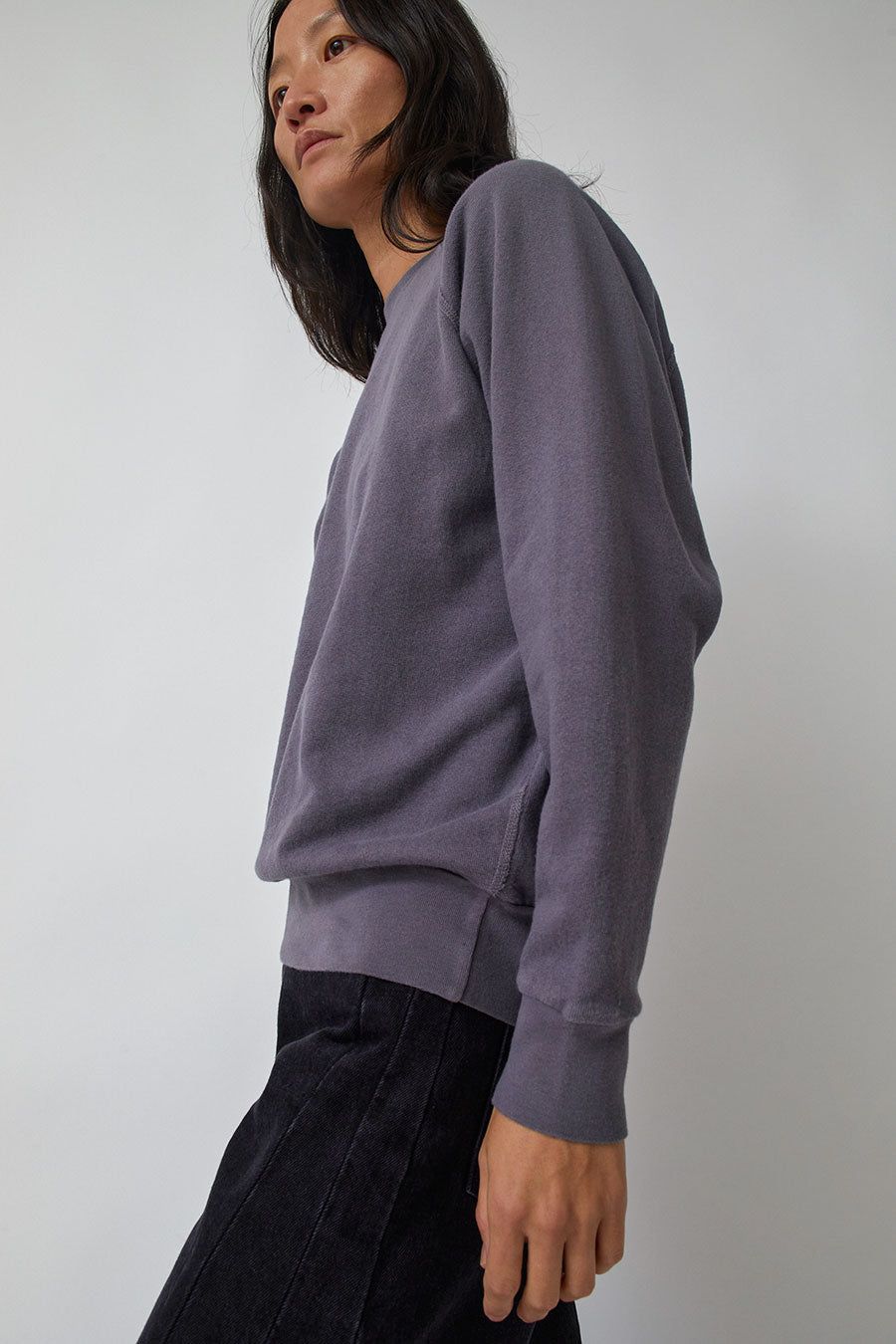 B Sides Crewneck Sweatshirt in Lavender Botanical Dye sold by No. 6 product image thumbnail 3