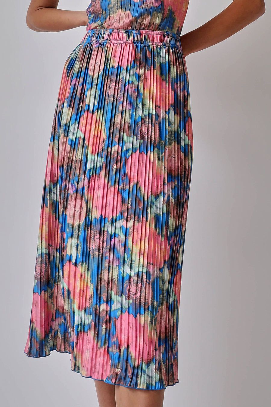 No.6 Kotomi Skirt in Blue and Pink Washed Rose sold by No. 6 product image thumbnail 4