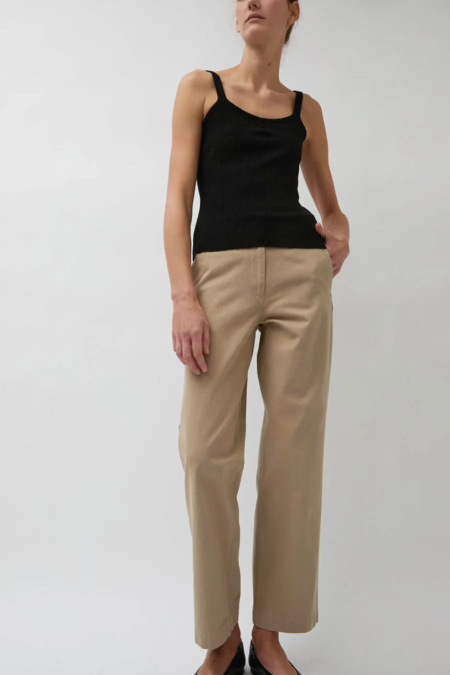 Nothing Written Jeff Chino Pants in Beige sold by No. 6