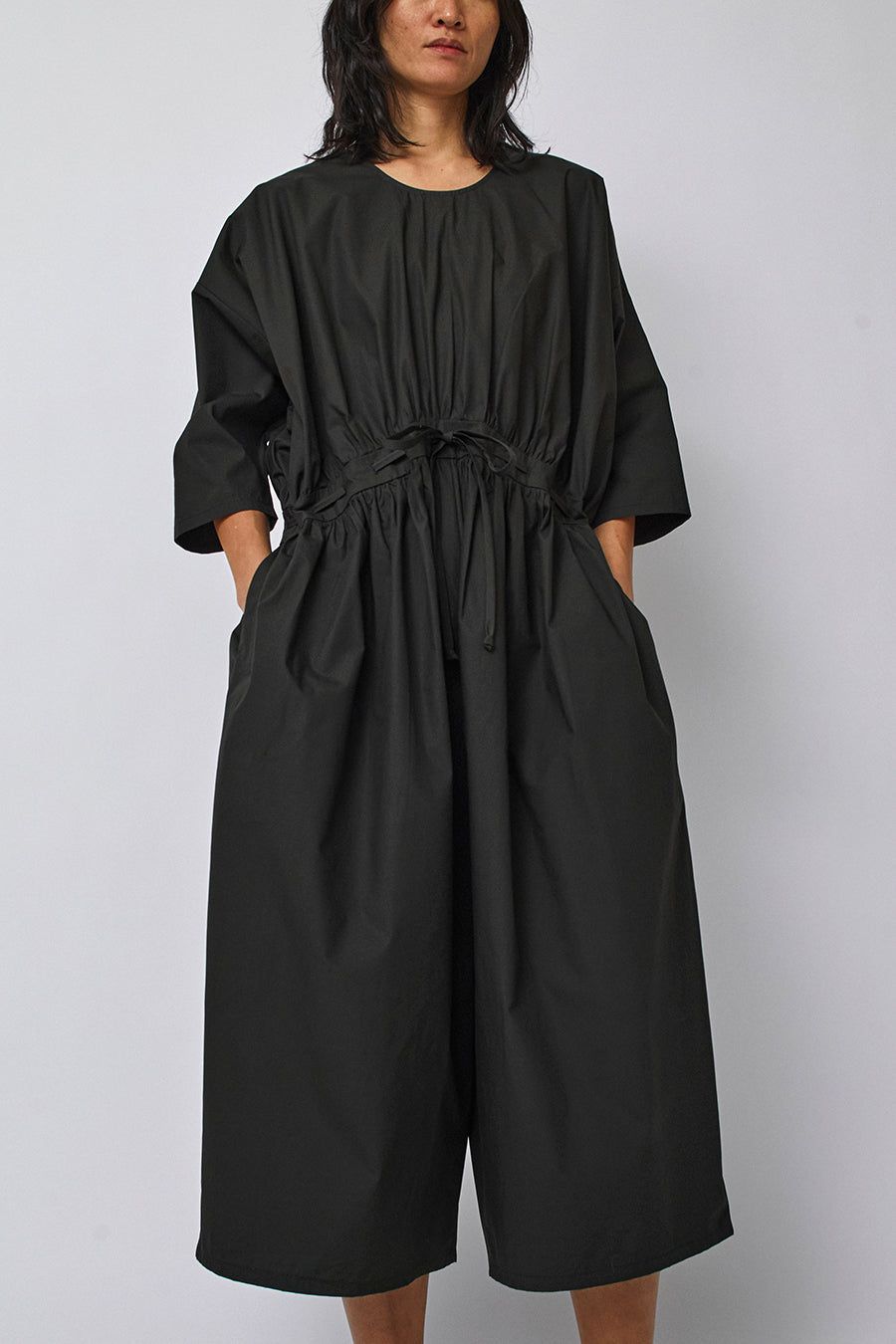 Black Crane Balloon Jumpsuit in Shadow sold by No. 6 product image thumbnail 3