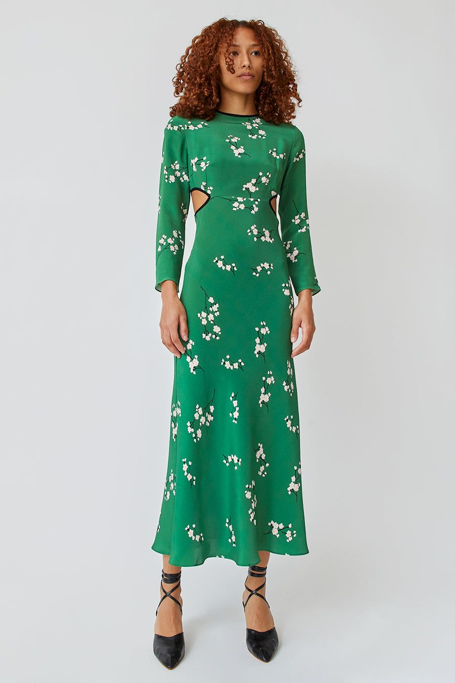 Naya Rea Alevtina Dress in Green with Floral Print sold by No. 6