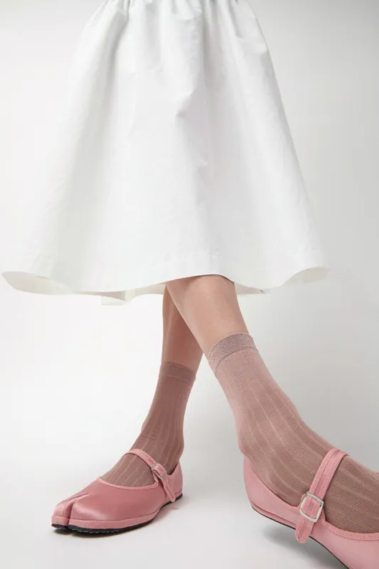 Drogheria Crivellini Cjalce Viscose Tabi Socks in Rosewood sold by No. 6