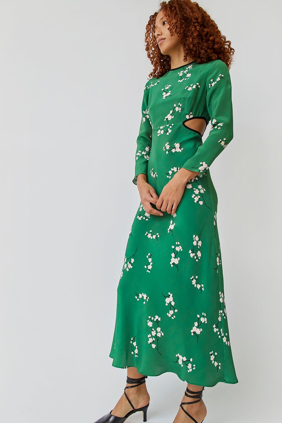 Naya Rea Alevtina Dress in Green with Floral Print sold by No. 6 product image thumbnail 2