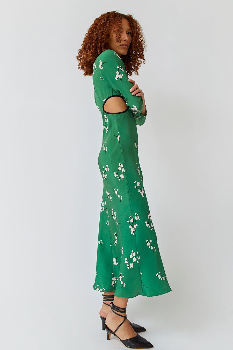 Naya Rea Alevtina Dress in Green with Floral Print sold by No. 6 product image thumbnail 4