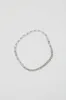 Numbering Rectangle Chain Link Necklace in Silver sold by No. 6