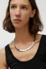 Numbering Rectangle Chain Link Necklace in Silver sold by No. 6