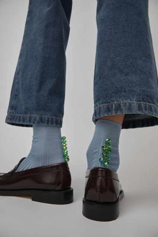 Maria La Rosa Oysters Socks in Cielo sold by No. 6