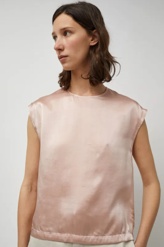 M Patmos Borden Silk Shell in Pink Ice sold by No. 6