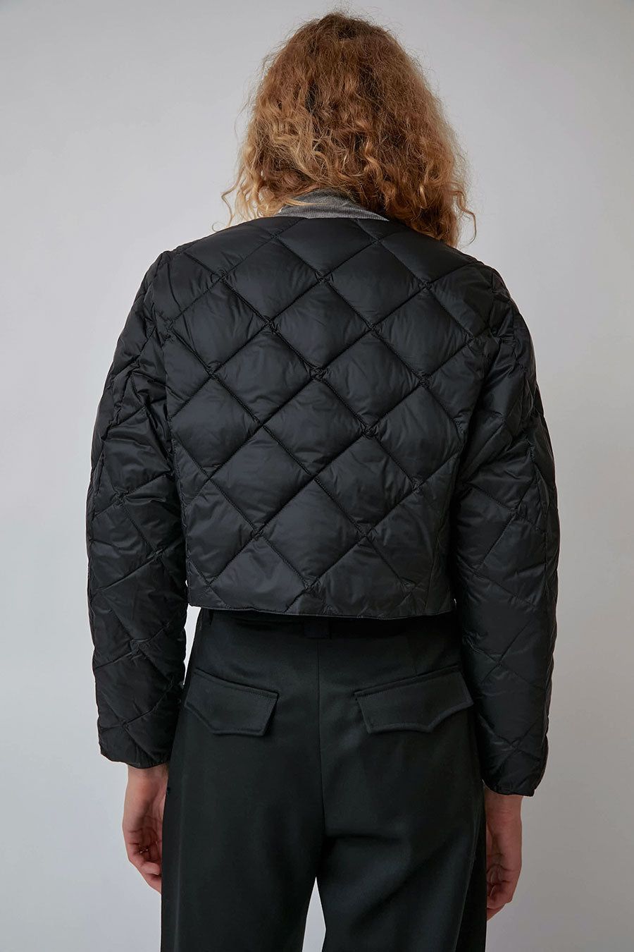 TAION City Crew Neck Bolero Down Jacket in Black sold by No. 6 product image thumbnail 4