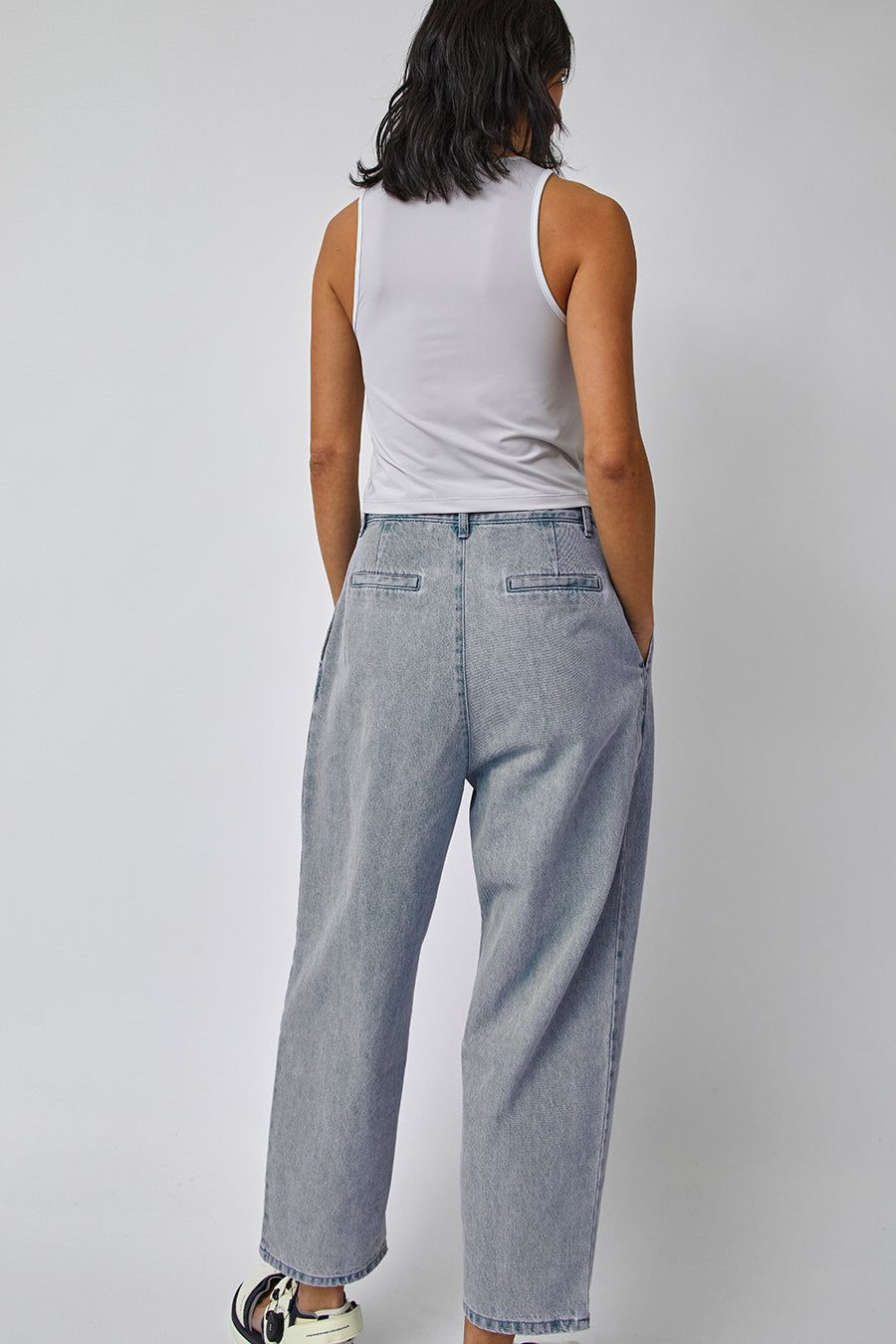 Amomento Garconne Denim Pants in Blue sold by No. 6 product image thumbnail 4