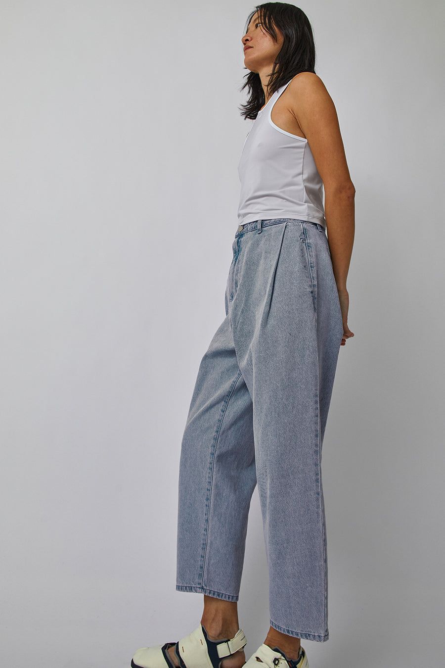 Amomento Garconne Denim Pants in Blue sold by No. 6 product image thumbnail 2