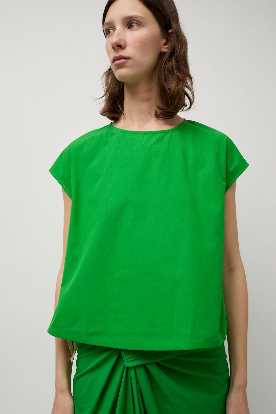 Atelier Delphine Slip On Blouse in Clover sold by No. 6