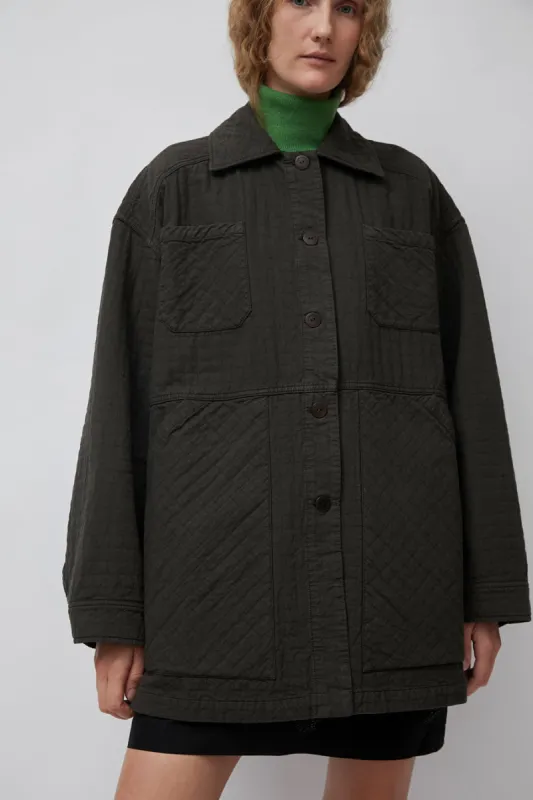 CORDERA Padded Jacket in Dark Brown sold by No. 6