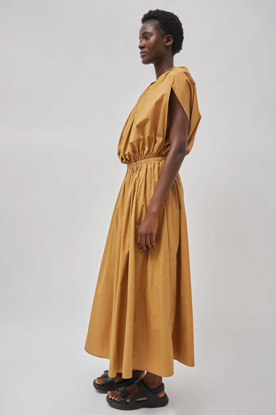 Black Crane Shell Dress in Camel sold by No. 6 product image thumbnail 2