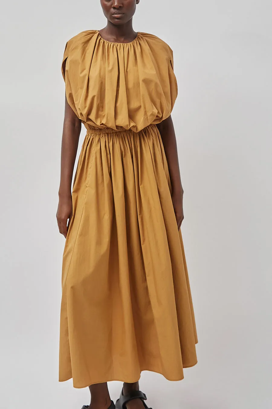 Black Crane Shell Dress in Camel sold by No. 6 product image thumbnail 5