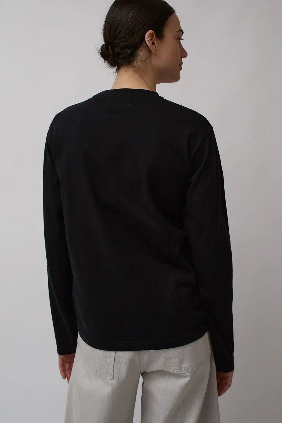Henrik Vibskov Out for Delivery LS Tee in Black sold by No. 6 product image thumbnail 3