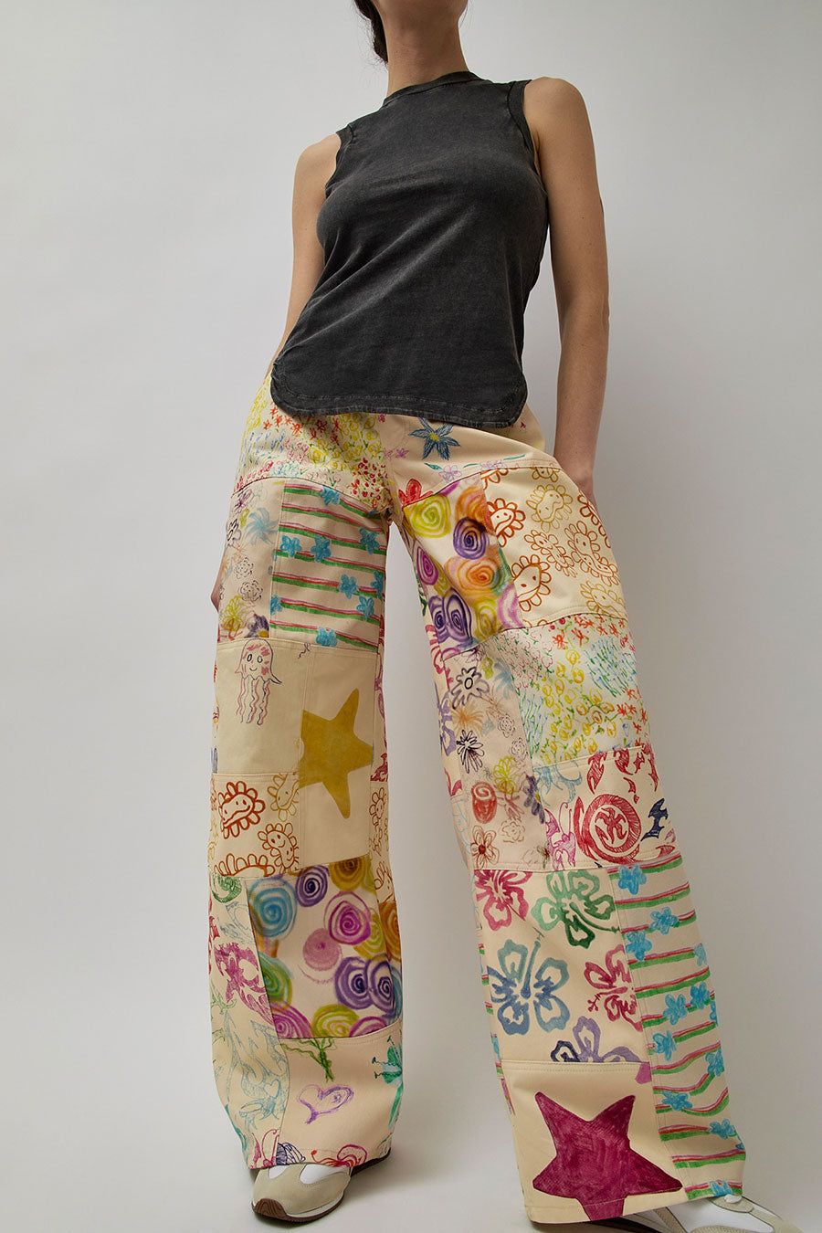 Collina Strada Patchwork Lawn Pant in Doodle Mix sold by No. 6 product image thumbnail 2