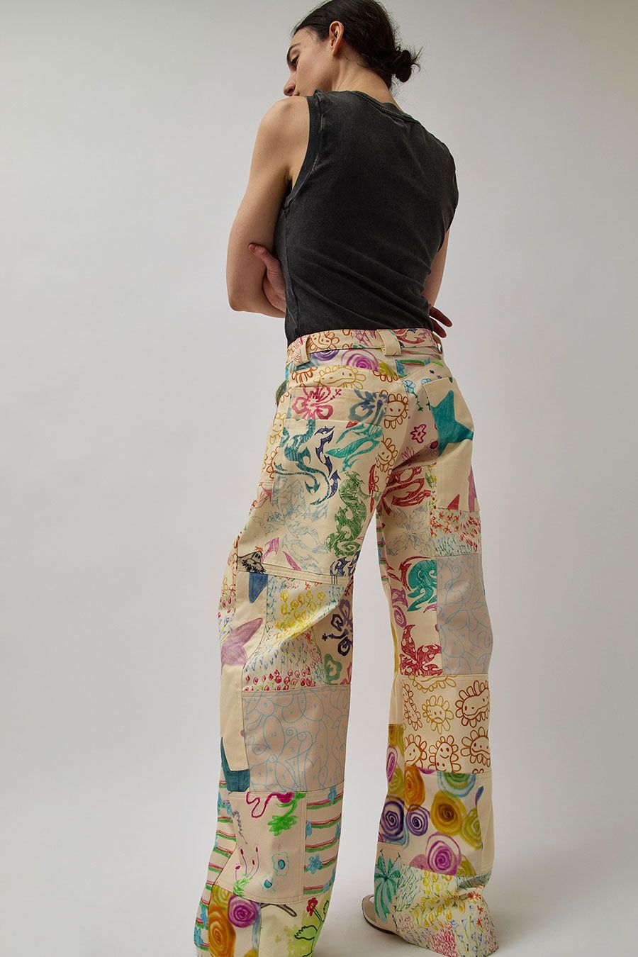 Collina Strada Patchwork Lawn Pant in Doodle Mix sold by No. 6 product image thumbnail 4