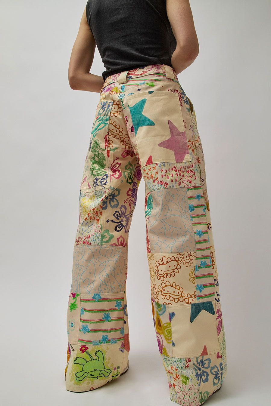 Collina Strada Patchwork Lawn Pant in Doodle Mix sold by No. 6 product image thumbnail 5