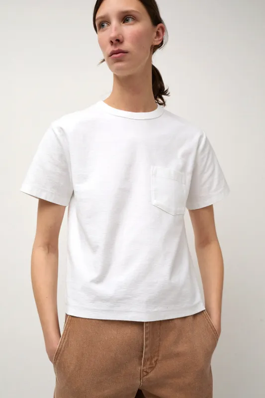 Girls of Dust Pocket Tee in White sold by No. 6