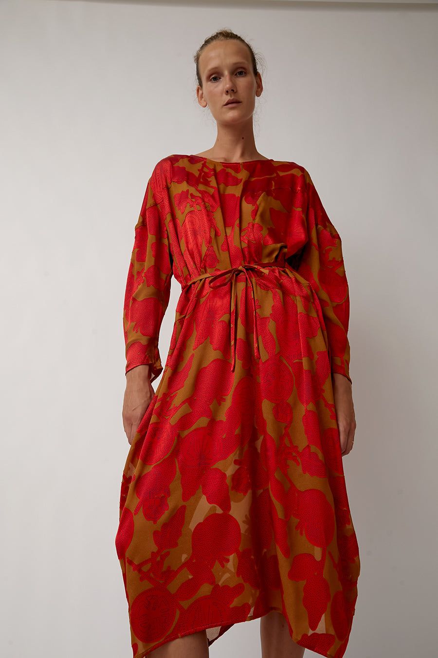 Henrik Vibskov Tomato Dress in Curry Magenta Tomato sold by No. 6