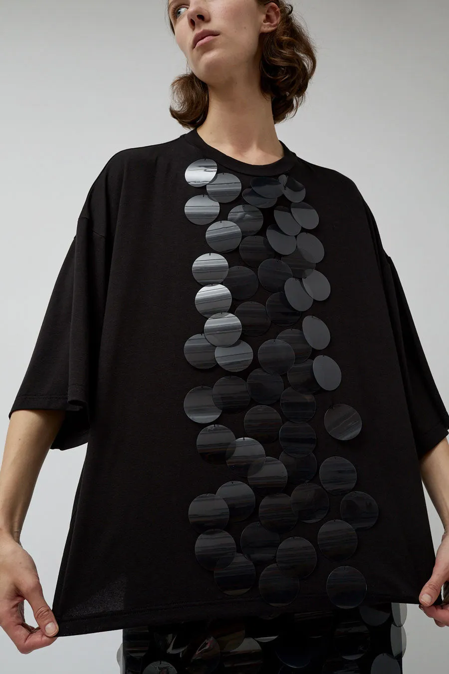 INSHADE Oversized T-Shirt with Sequins in Black sold by No. 6 product image thumbnail 2