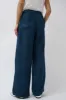 NYMANE Wes Pleat Pant in Indigo and Black Mud Paint Linen sold by No. 6
